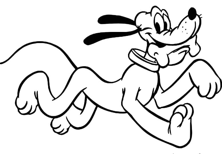 775x540 Disney Pluto Coloring Pages Disney, Loony Tunes, Cartoons (My