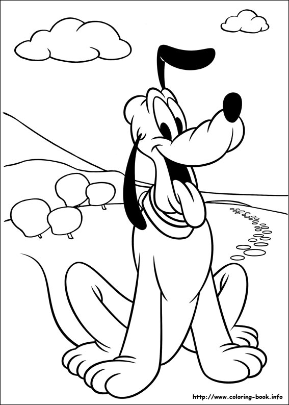 567x794 Top 84 Pluto Coloring Pages