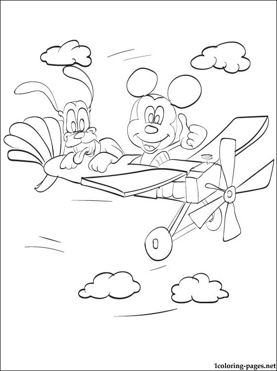 560x750 Coloring Page Of Pluto Dog With Mickey Mouse Coloring Pages