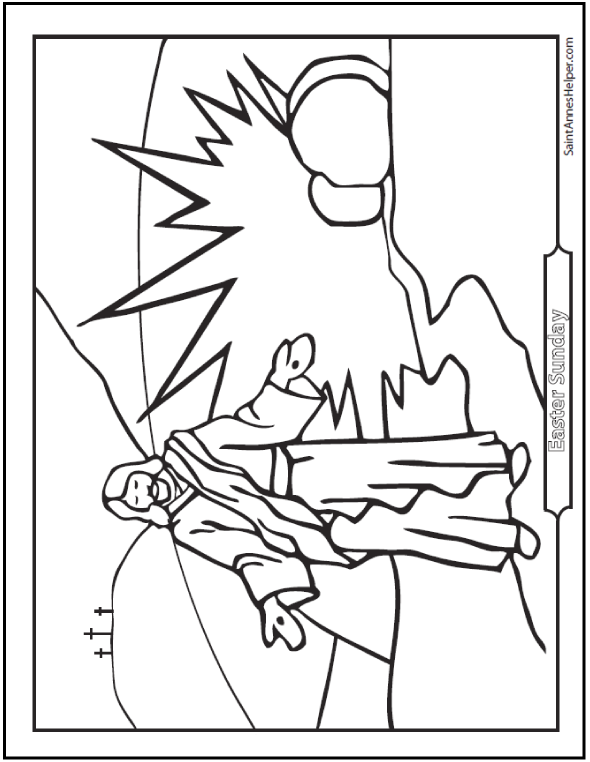 Resurrection Coloring Pages With 5 For Adults 1811 590x762 Resurrection Coloring Pages With 5 For Adults 1811