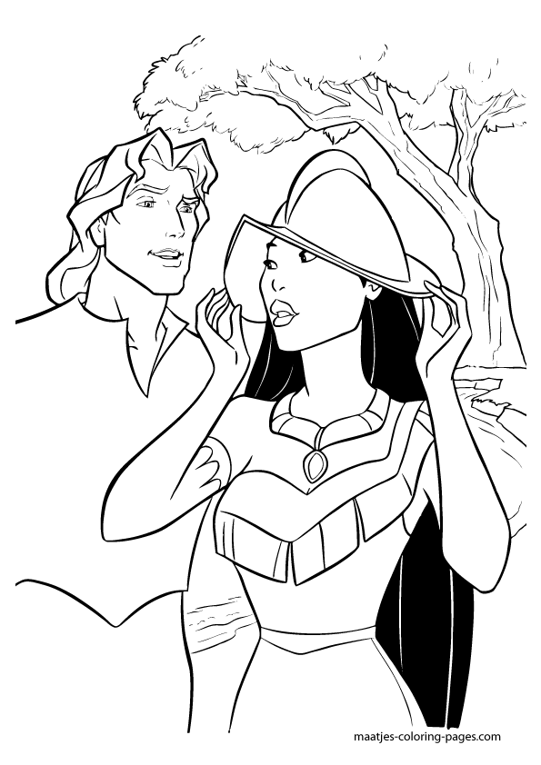 595x842 Pocahontas. Disney Coloring Page Pocahontas ~ Disney Coloring
