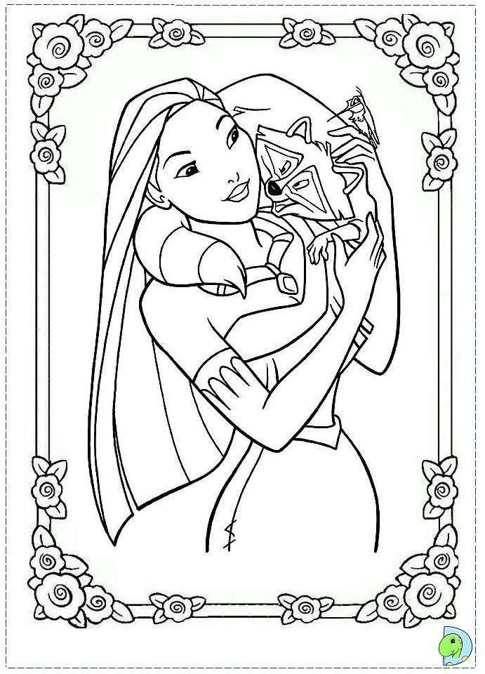 691x960 Pocahontas Coloring Page Dinokids. Coloring Pages