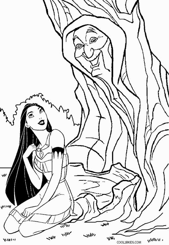 588x850 Printable Pocahontas Coloring Pages For Kids Cool2bkids