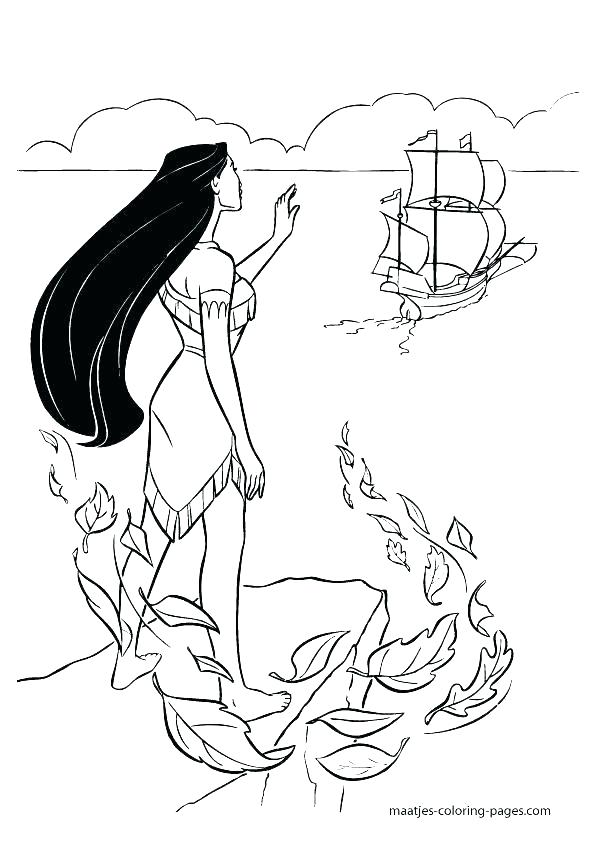 595x842 Pocahontas Coloring Pages