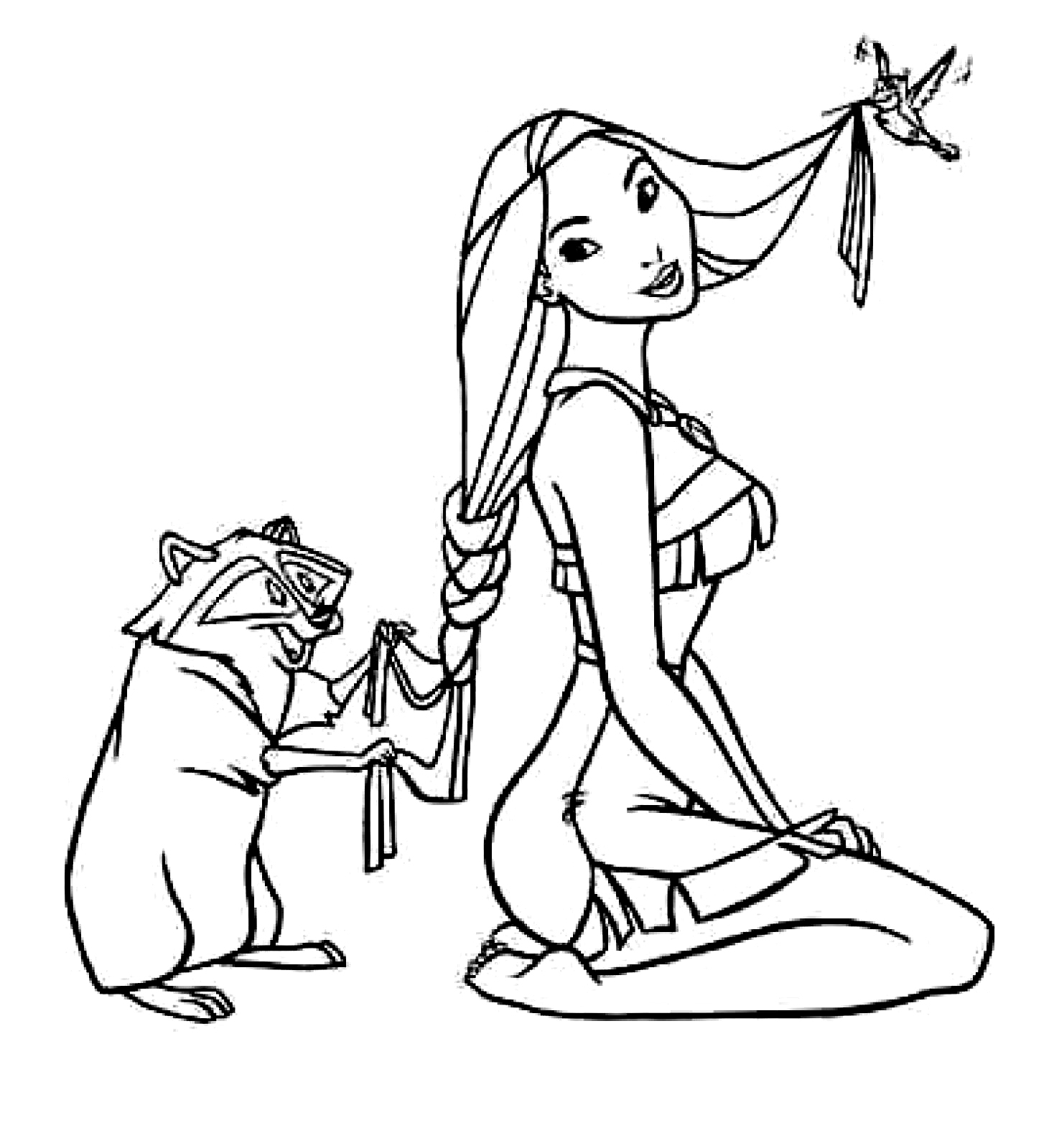 1468x1600 Coloring Pages Of Pocahontas To Print Coloring For Kids 2018