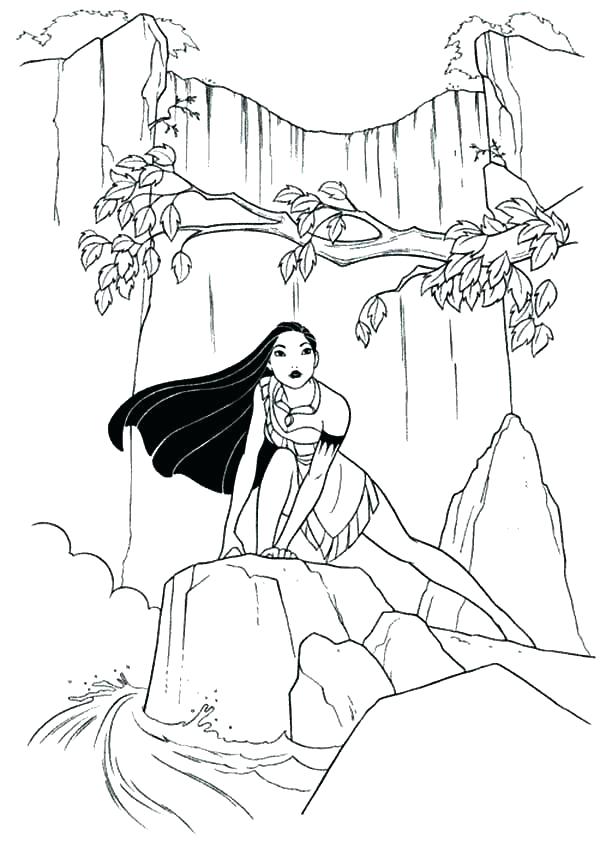 Pocahontas Coloring Book 600x848 Pocahontas Coloring Book