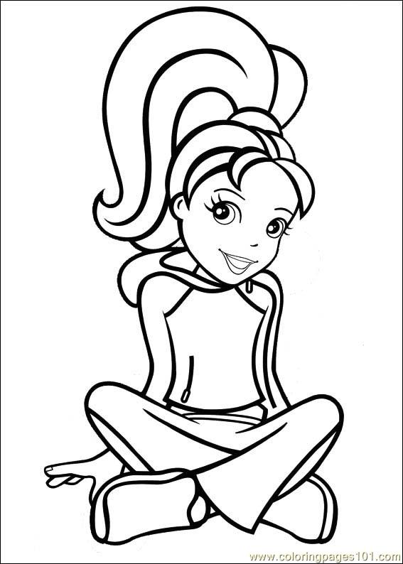 Polly Pocket 38 Coloring Page 567x794 Polly Pocket 38 Coloring Page