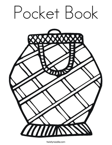 Pocket Book Coloring Page 468x605 Pocket Book Coloring Page