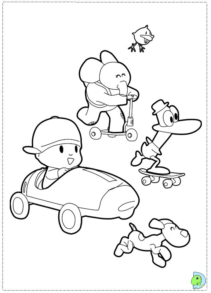 691x960 Pocoyo Coloring Page