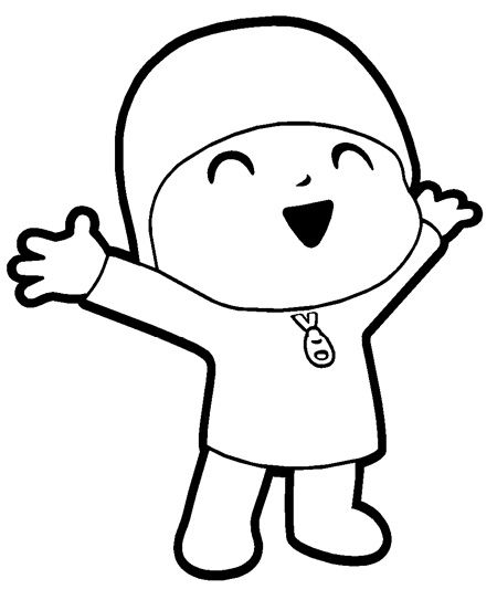 450x543 Pocoyo Para Colorear Pocoyo