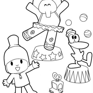 300x300 Valuable Design Pocoyo Coloring Pages Games And Friends Pato