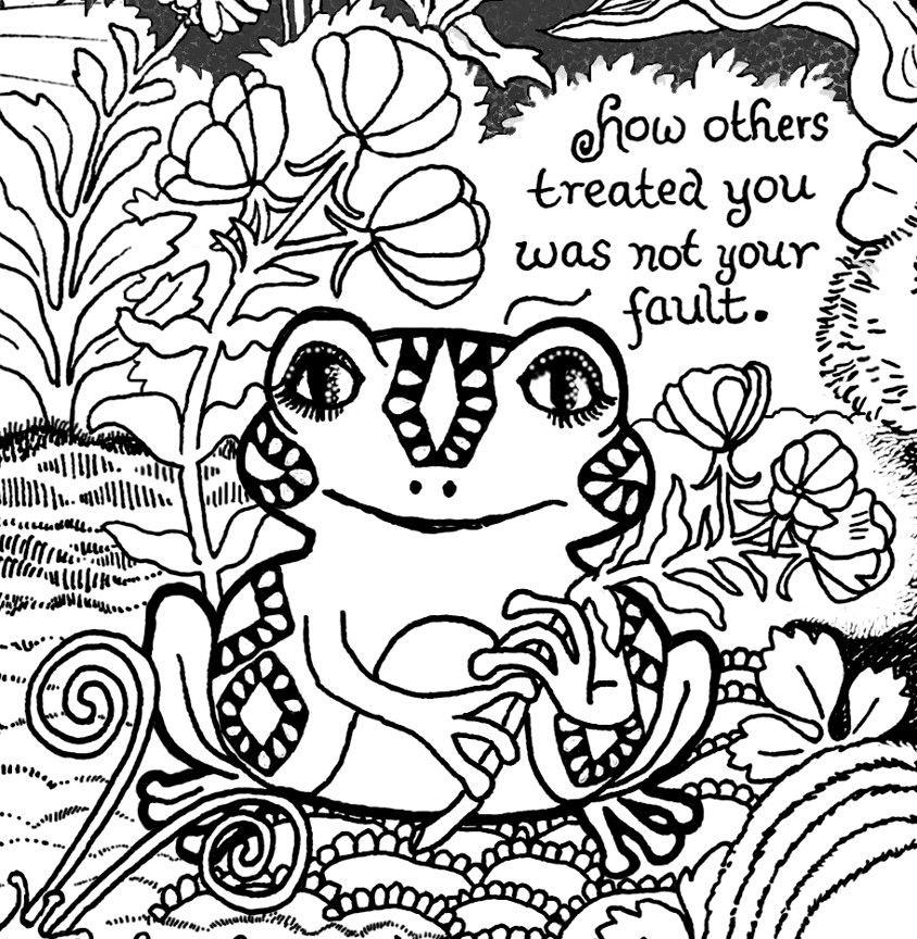 A Message For Trauma Survivors From Forest Creatures Coloring Page 844x864 A Message For Trauma Survivors From Forest Creatures Coloring Page