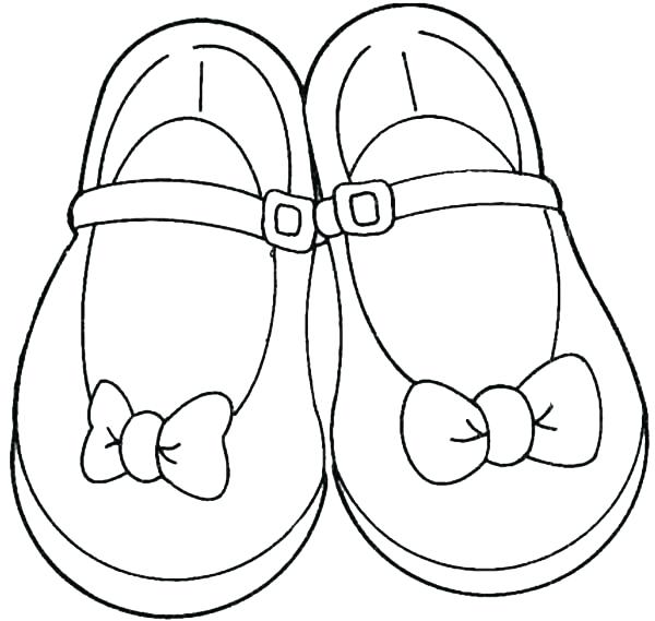 Pointe Shoe Coloring Page at GetColorings.com | Free printable ...