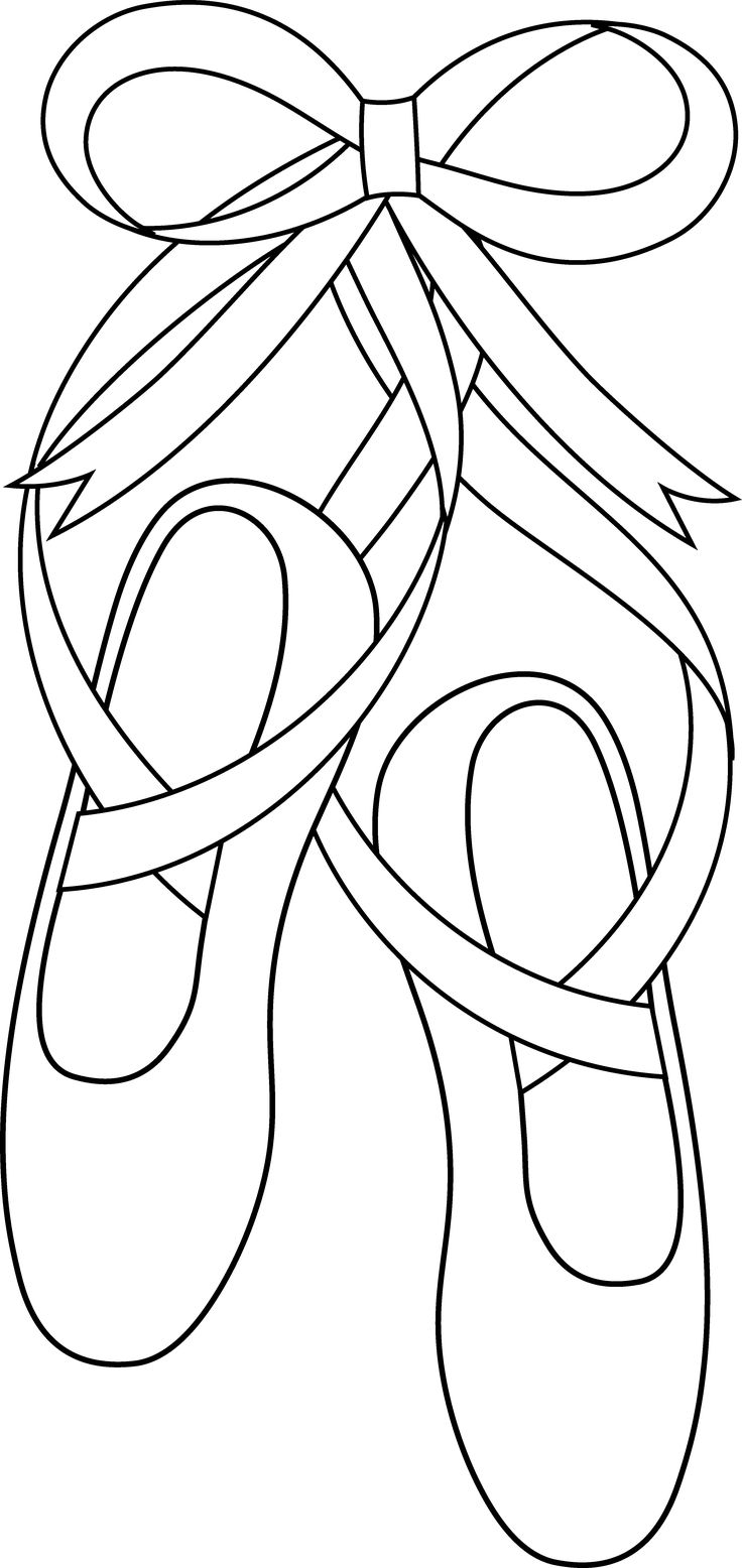 736x1556 Innovative Pointe Shoes Coloring Pages 234 Bes