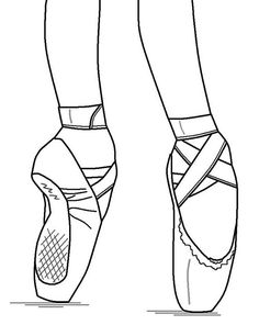 236x296 Pointe Ballet Shoes Coloring Pages Shoes Coloring Page