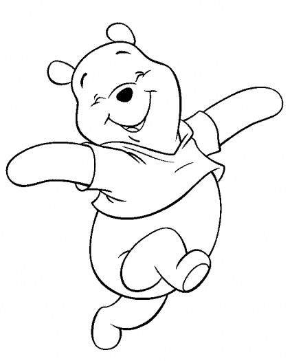 Smiling Pooh Black Amp White,line Art,coloring Pages 425x525 Smiling Pooh Black Amp White,line Art,coloring Pages
