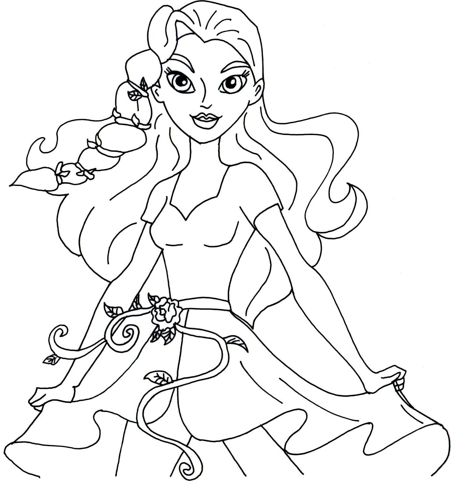 Free Printable Super Hero High Coloring Pages Poison Ivy Super 1508x1582 Free Printable Super Hero High Coloring Pages Poison Ivy Super