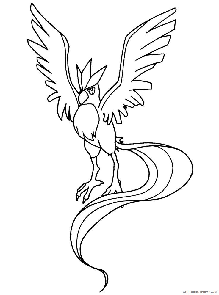 736x992 Pokemon Coloring Pages Articuno