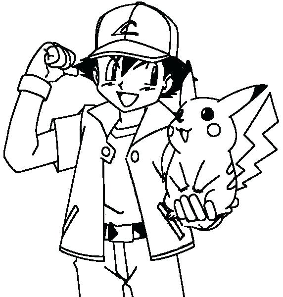 572x600 Free Coloring Pages Pokemon Coloring Pages And Ash Free Online