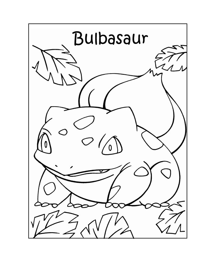 Bulbasaur Coloring Page at GetColorings.com | Free printable colorings