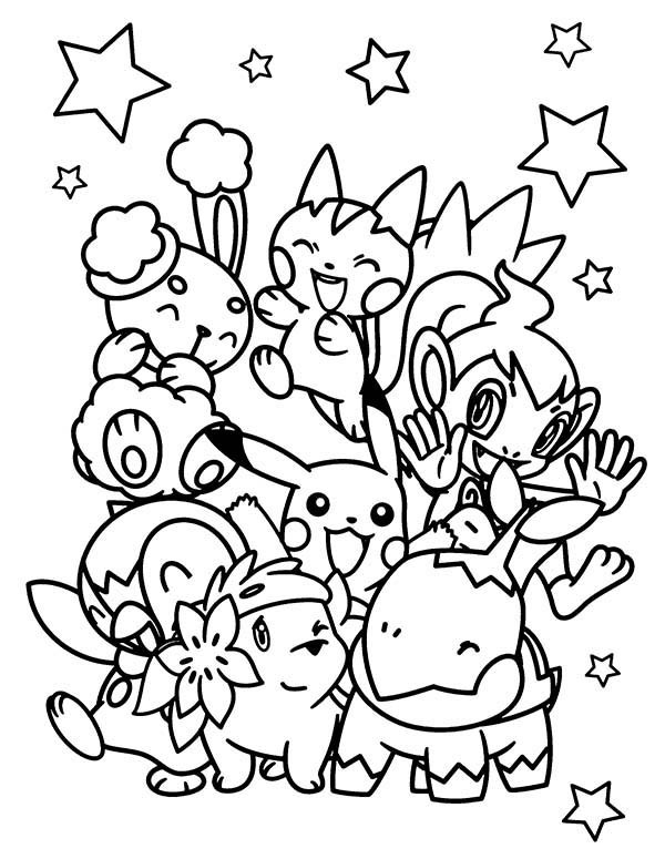 Pokemon Characters Coloring Pages at GetColorings.com | Free printable ...