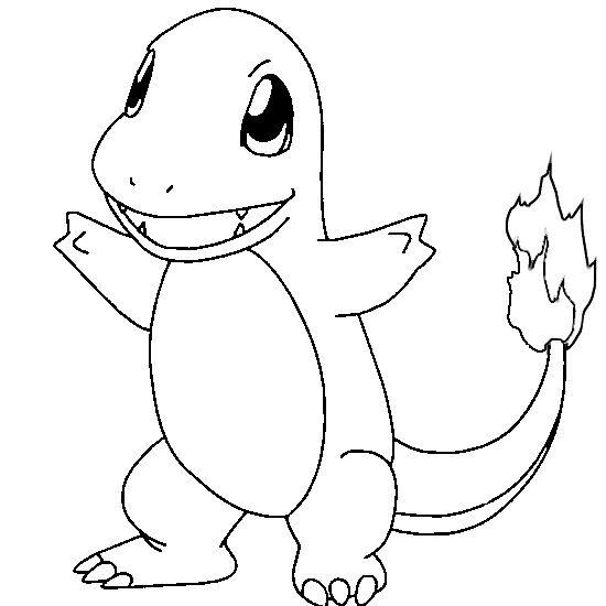 Pokemon Charmander Coloring Pages 550x550 Pokemon Charmander Coloring Pages