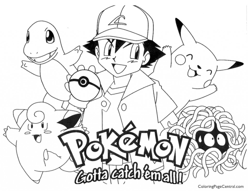 1024x791 Pokemon Coloring Page 01 Coloring Page Central