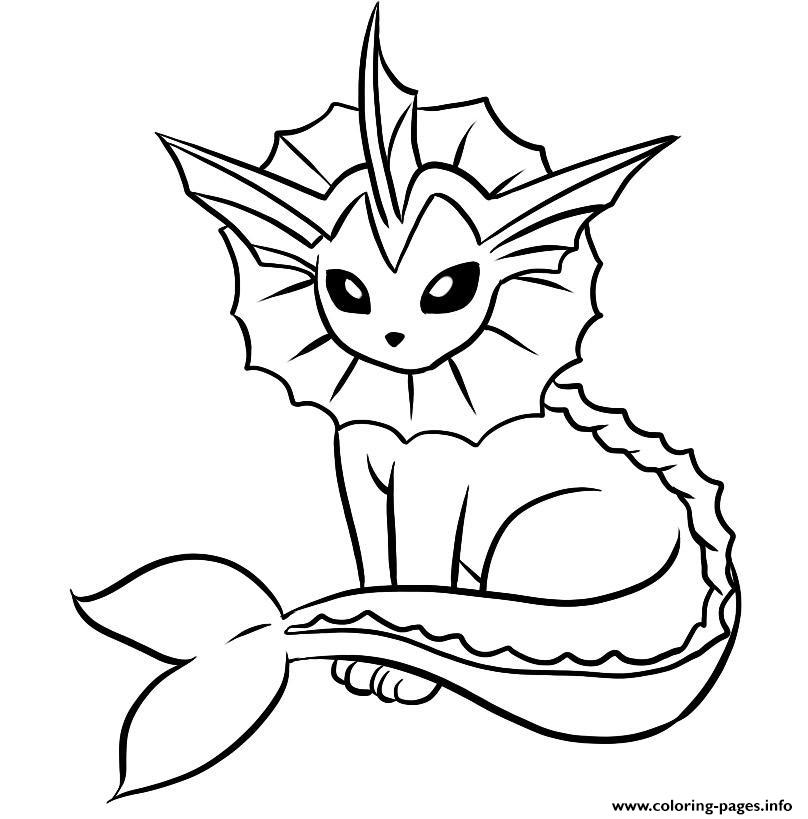 808x819 Pokemon Coloring Pages Free 1481917925vaporeon Pokemon Ebestbuyvn.co