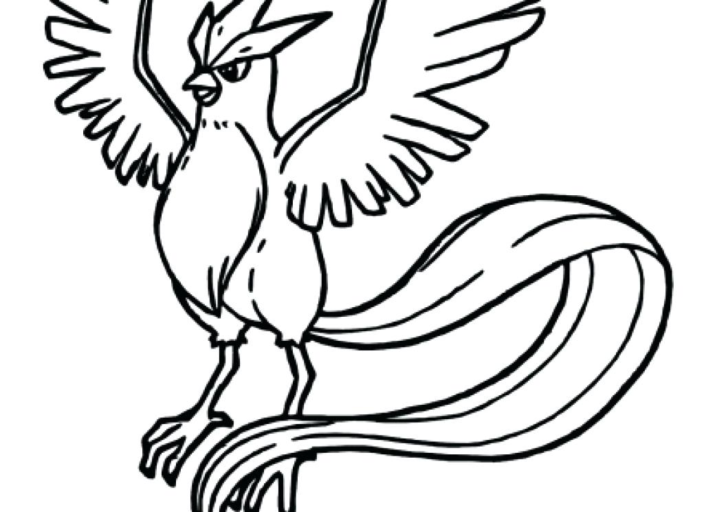 1024x745 Pokemon Coloring Pages Articuno Coloring Page Pages Intended