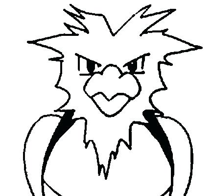 433x399 Articuno Coloring Pages Articuno Pokemon Colouring Page Convobox.co