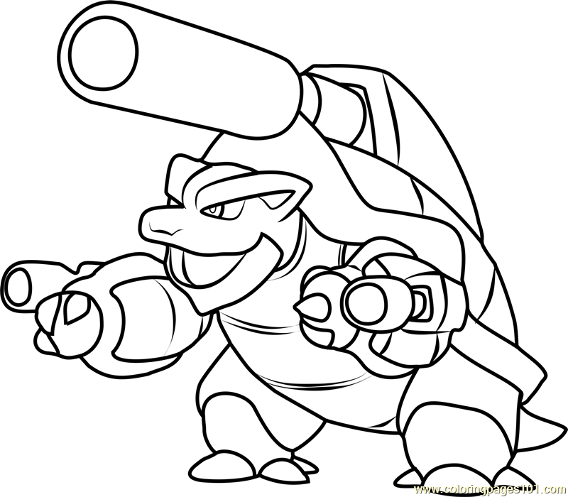 Pokemon Blastoise Coloring Page 800x700 Pokemon Blastoise Coloring Page