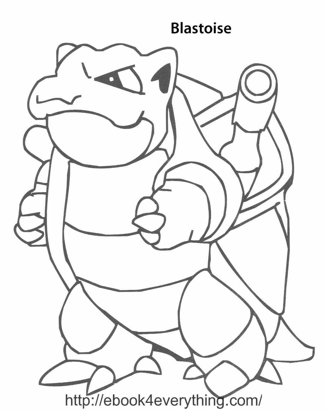 Pokemon Coloring Pages Blastoise at GetColorings.com | Free printable ...