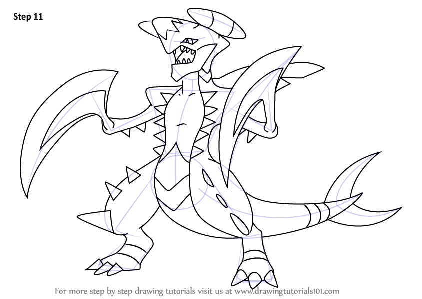 844x598 Pokemon Mega Garchomp Coloring Pages