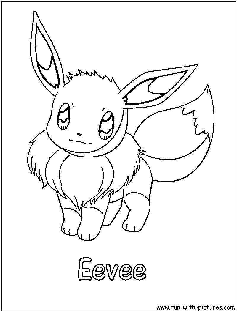 800x1050 Pokemon Coloring Pages Eevee Evolution Book Fun Brilliant All