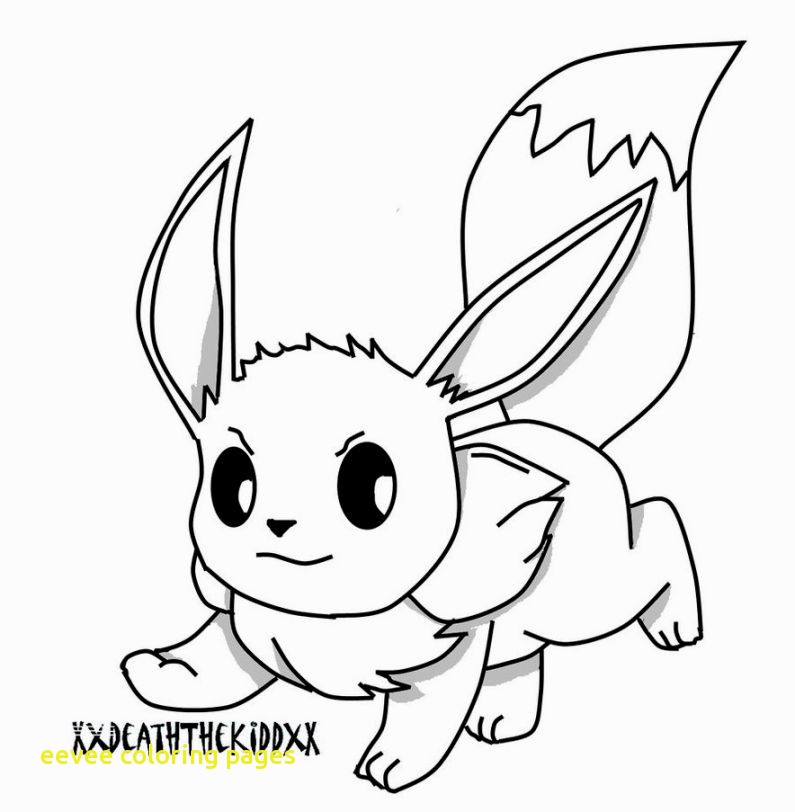 795x812 Eevee Coloring Pages With Pokemon Coloring Pages Eevee Anime