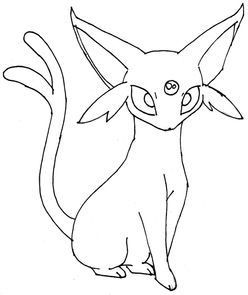 Pokemon Umbreon Coloring Pages 800x949 Pokemon Umbreon Coloring Pages