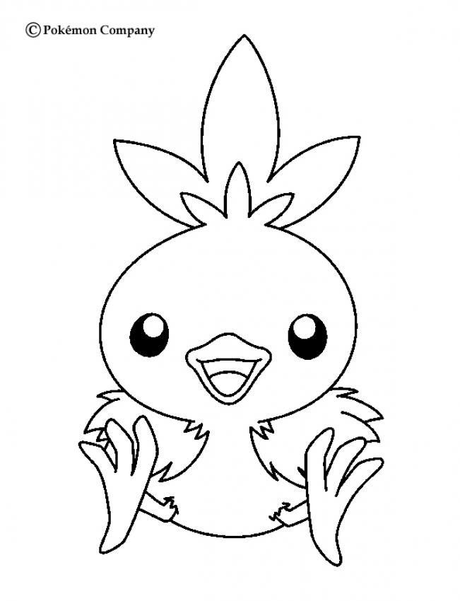 651x850 Torchic Pokemon Coloring Page. More Fire Pokemon Coloring Sheets