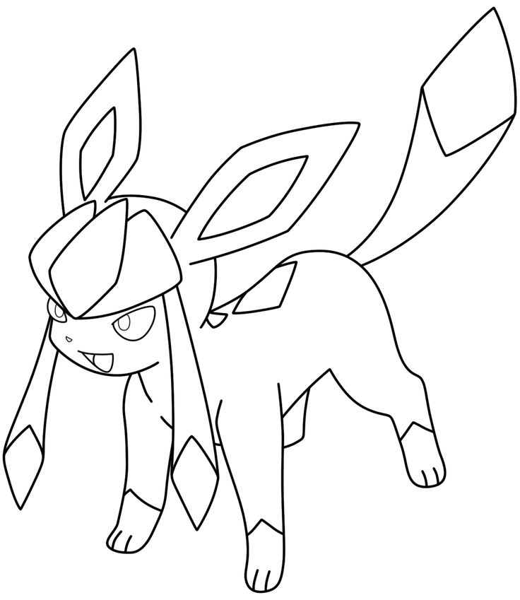 736x849 Pokemon Coloring Pages Eevee Evolutions Glaceon Daily Colouring