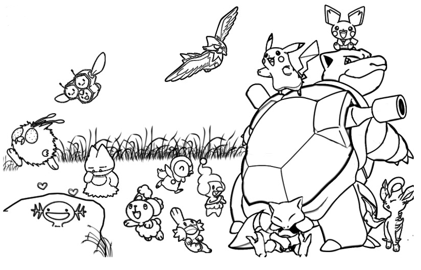 Pokemon Coloring Games 820x527 Pokemon Coloring Games