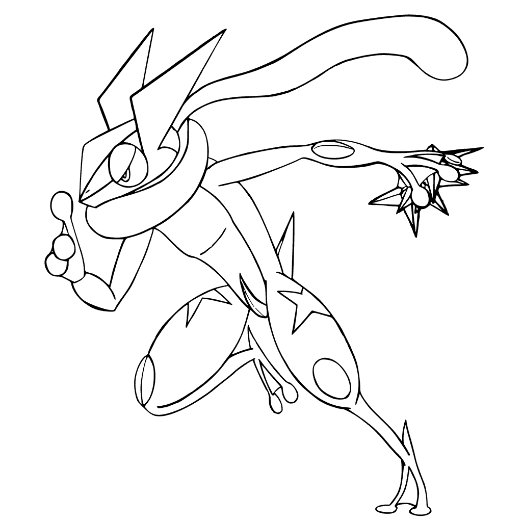 Greninja Coloring Pages Collection Coloring For Kids 2018 1024x1024 Greninja Coloring Pages Collection Coloring For Kids 2018