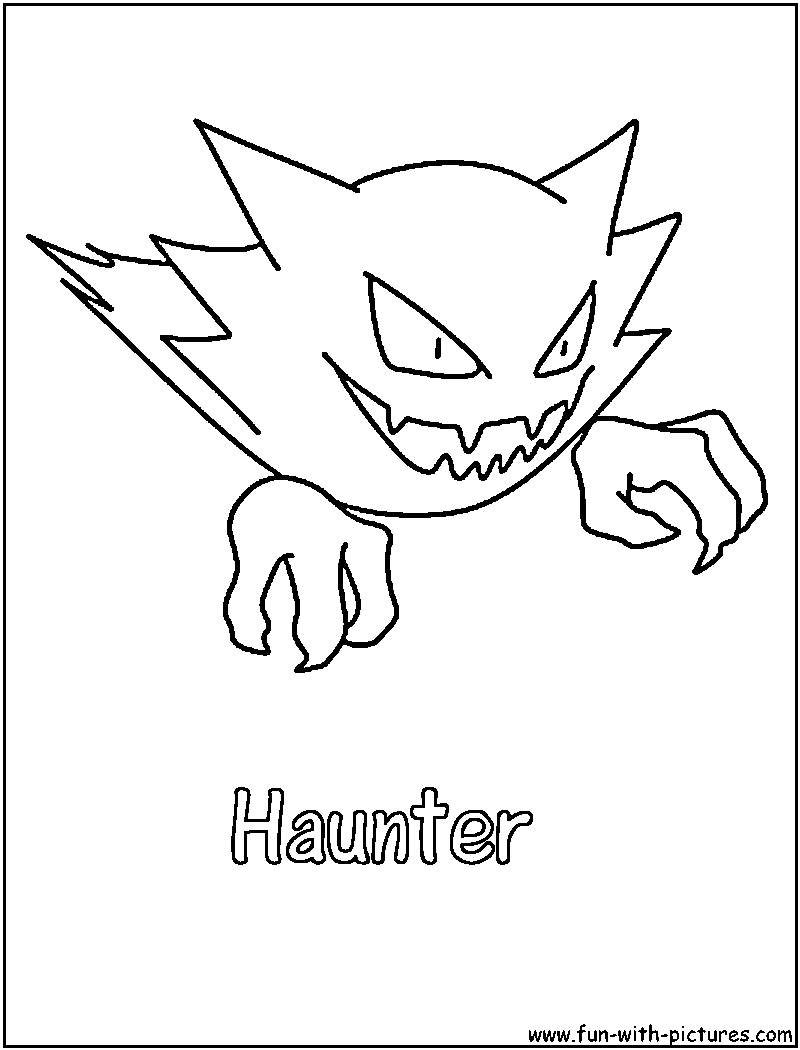 800x1050 Haunter Coloring Page