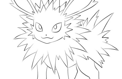 469x304 Pokemon Coloring Pages Jolteon Just Colorings
