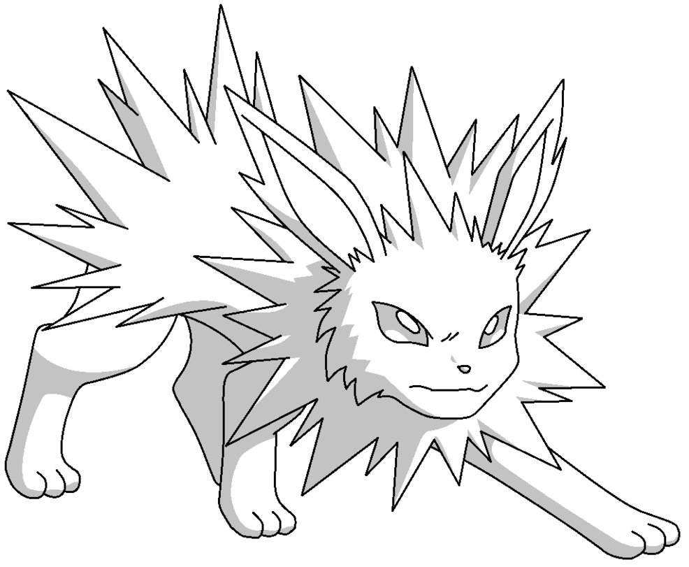 986x811 Download Jolteon Coloring Pages Excellent Pokemon Eevee