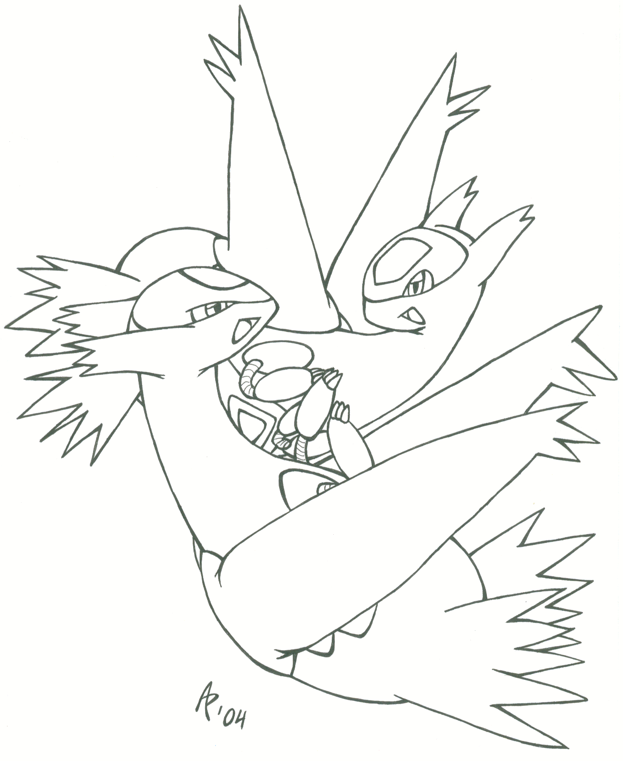1245x1520 Surprise Latias And Latios Coloring Pages 10243