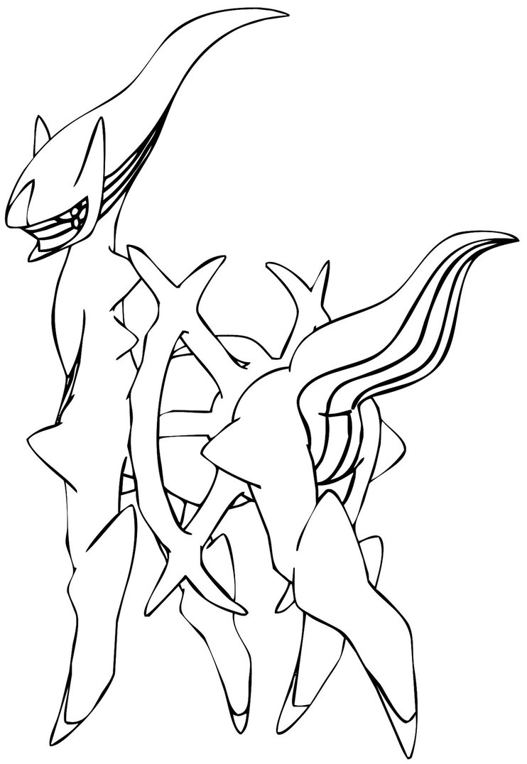 Arceus Legendary Pokemon Coloring Pages 742x1076 Arceus Legendary Pokemon Coloring Pages