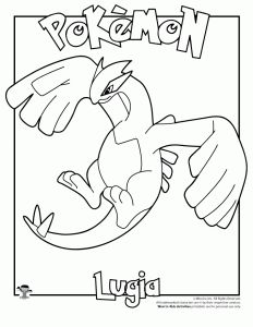 Lugia Legendary Pokemon Coloring Page Coloring For Kids 232x300 Lugia Legendary Pokemon Coloring Page Coloring For Kids