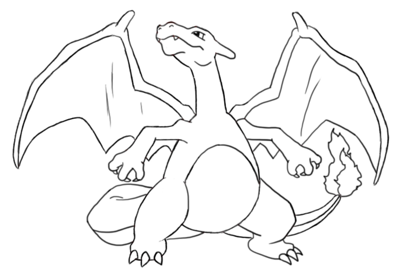 Mega Charizard Y Coloring Pages 1607x1080 Mega Charizard Y Coloring Pages