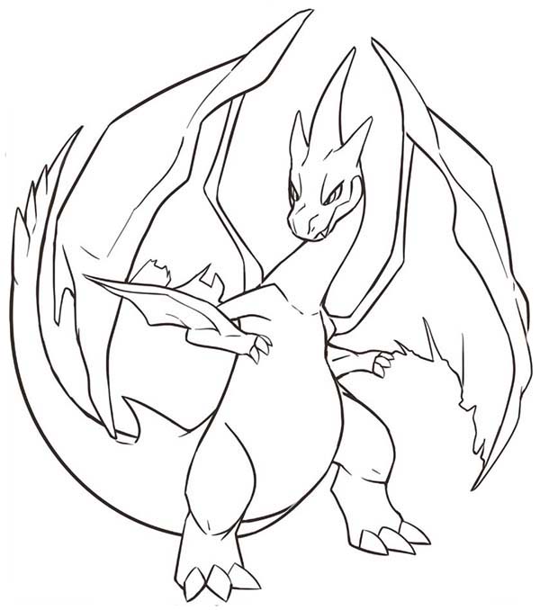 Pokemon Charizard Coloring Pages 600x678 Pokemon Charizard Coloring Pages