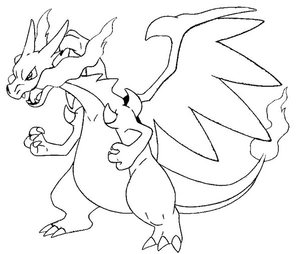 Charizard Coloring Pages 11 600x507 Charizard Coloring Pages 11