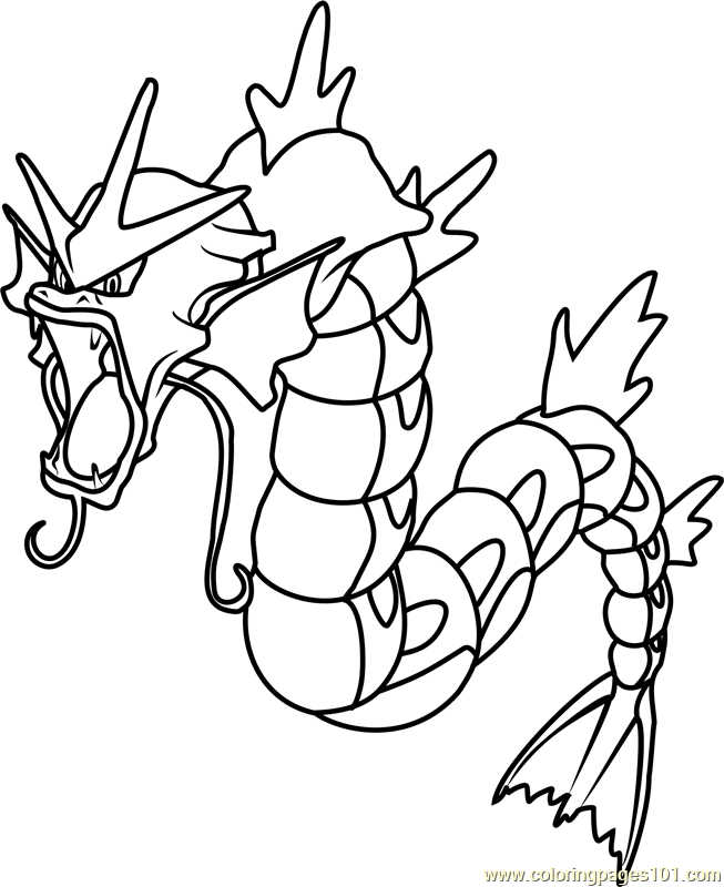 Gyarados Pokemon Coloring Page 653x800 Gyarados Pokemon Coloring Page